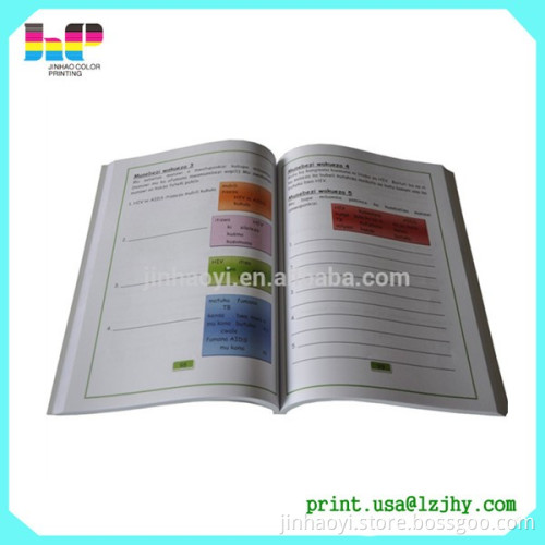 print school text books softcover offset printing text book printing service